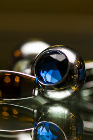 SPHEROID SILVER CUFFLINK