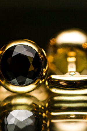 SPHEROID GOLD CUFFLINK