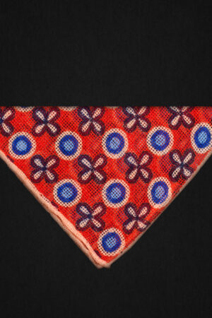 FLORAL ORANGE POCKET SQUARE