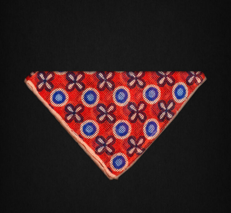 FLORAL ORANGE POCKET SQUARE