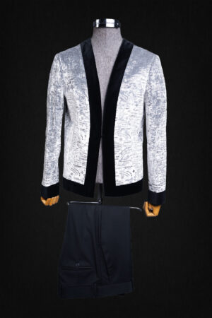 SILVER GRAY FASHION SUIT
