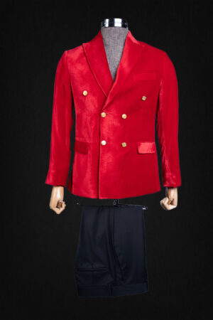 RED VELVET FASHION SUIT