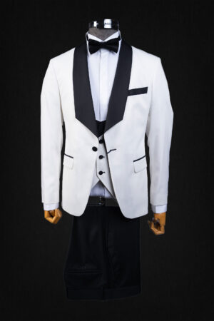 OFF WHITE TUXEDO SUIT