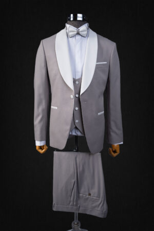 STEEL GRAY TUXEDO SUIT