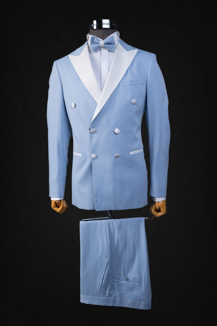 LIGHT BLUE TUXEDO SUIT