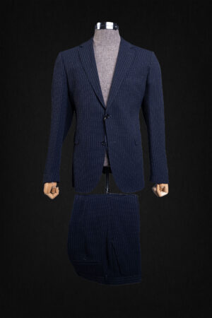 PINSTRIPE DARK BLUE FASHION SUIT 