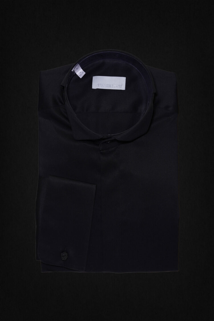 TUXEDO BLACK SHIRT.