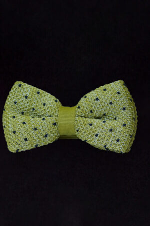 KNITTED OLIVE GREEN BOWTIE