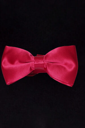 SATIN RED BOWTIE