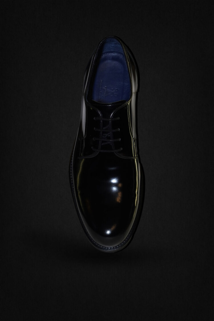 DERBY LACE UP BLACK SHOE