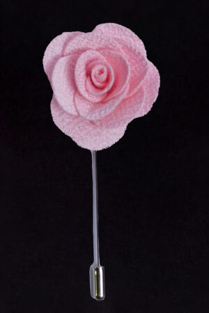 MICROFIBER ROSE LAPEL FLOWER