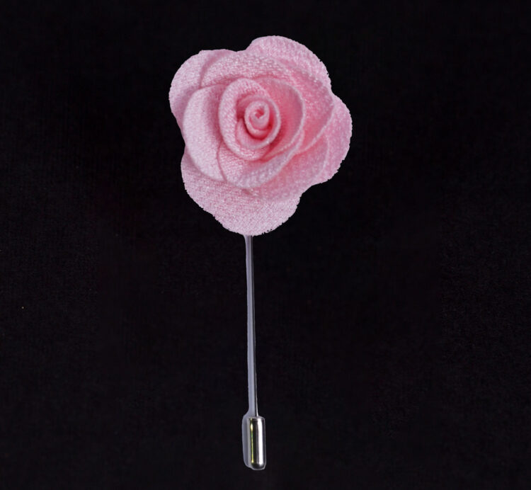MICROFIBER ROSE LAPEL FLOWER