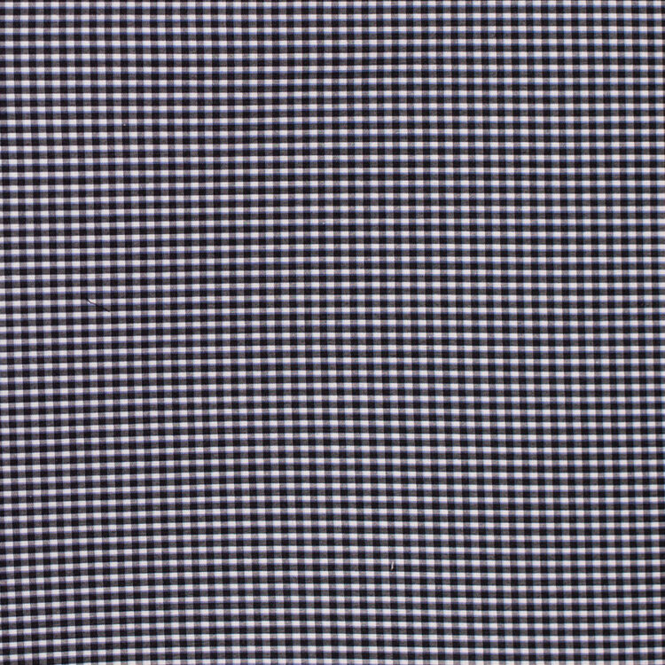 BLACK MINI CHECK SHIRT FABRIC