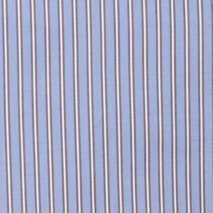 SKY BLUE CHALK STRIPE SHIRT FABRIC