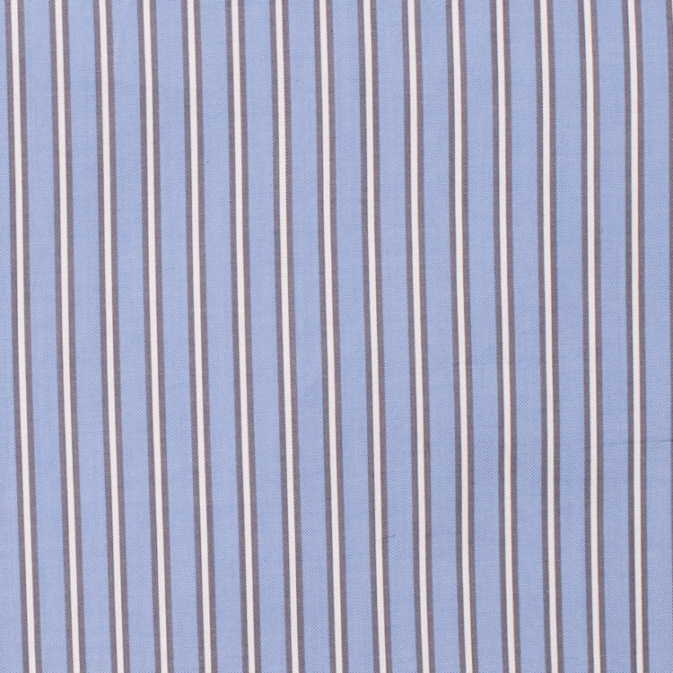 SKY BLUE CHALK STRIPE SHIRT FABRIC