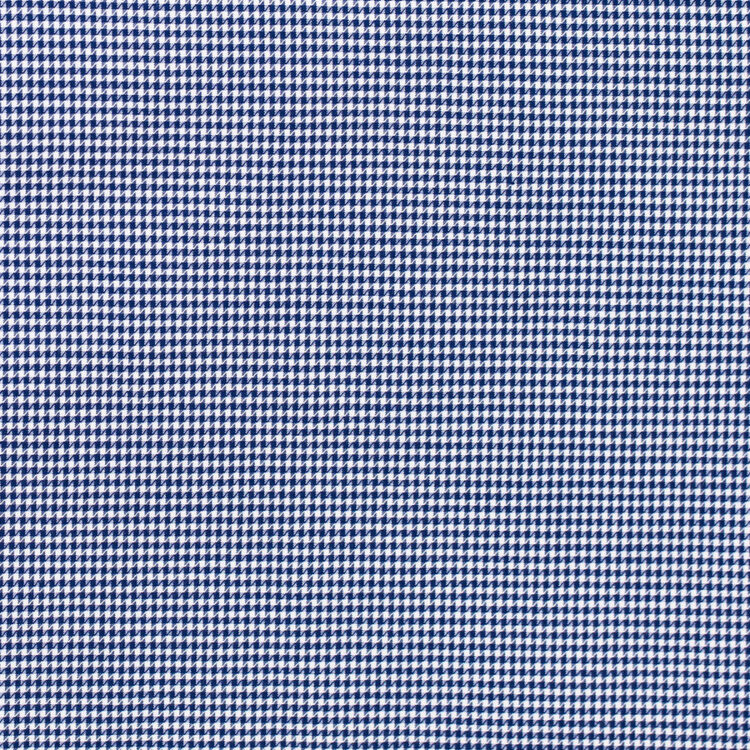 BLUE HOUNDSTOOTH SHIRT FABRIC