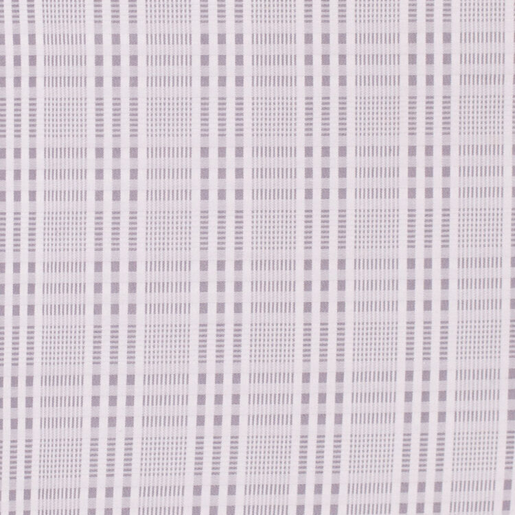 GRAY MADRAS CHECK SHIRT FABRIC