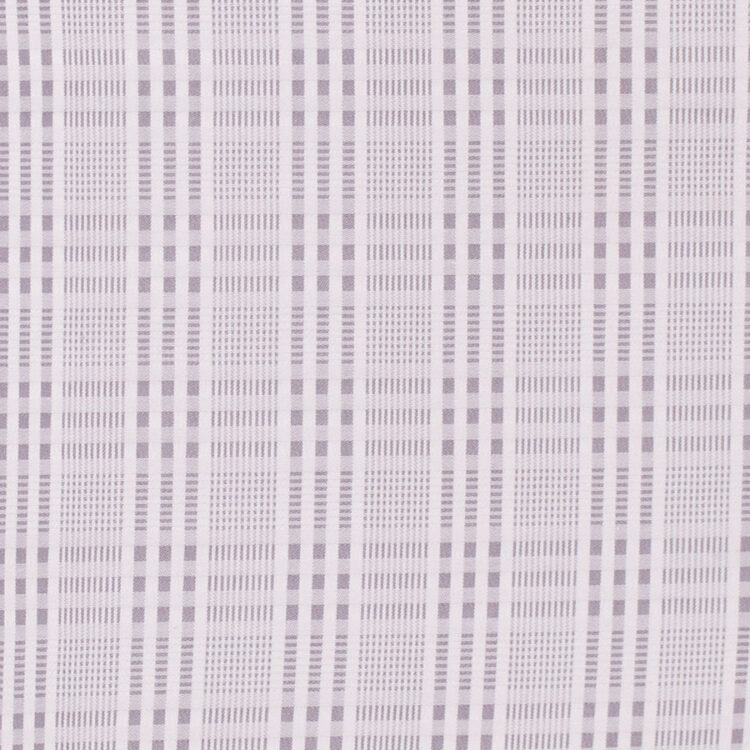 GRAY MADRAS CHECK SHIRT FABRIC