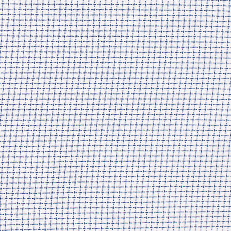 WHITE WINDOWPANE SHIRT FABRIC