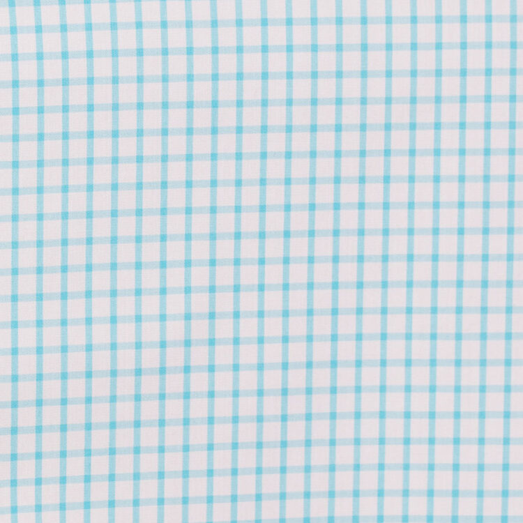 LIGHT BLUE GINGHAM CHECK SHIRT FABRIC