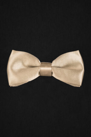 SATIN CREAM BOWTIE