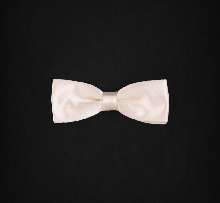 SATIN ROSE BOWTIE