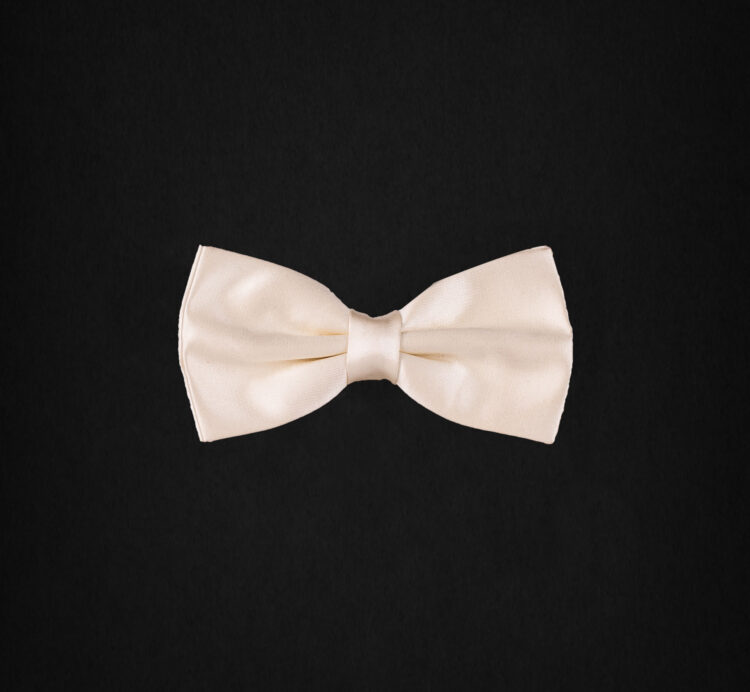 SATIN ROSE BOWTIE