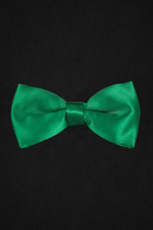 SATIN GREEN BOWTIE