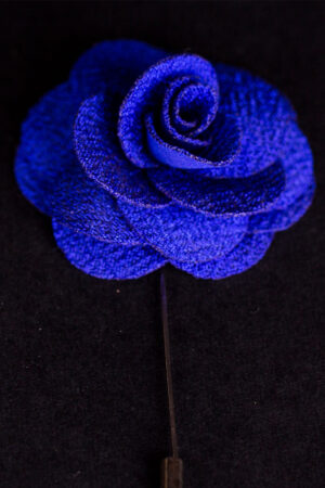 MICROFIBER BLUE LAPEL FLOWER