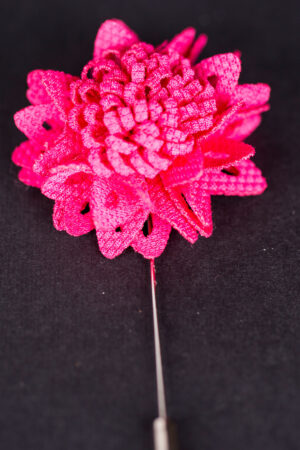 MICROFIBERPINK LAPEL FLOWER