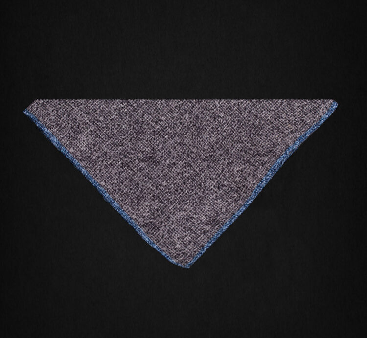 PLAIN DUSTY DARK GRAY POCKET SQUARE