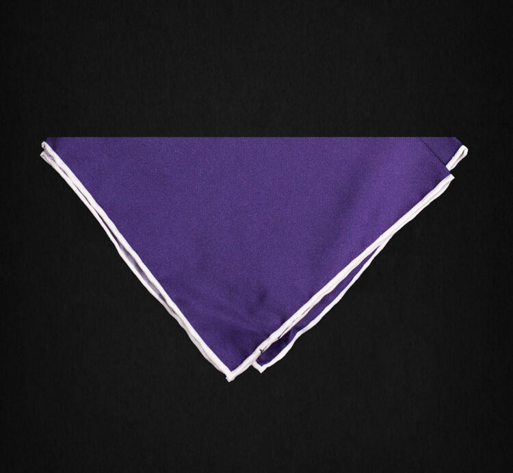 DARK PURPLE POCKET SQUARE