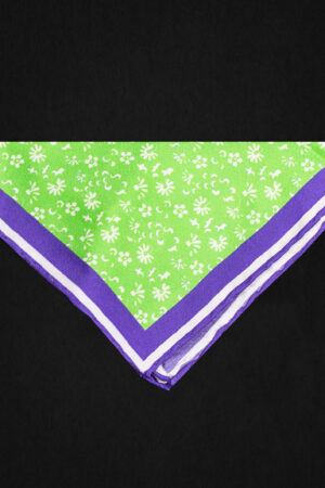 FLORAL LIGHT GREEN POCKET SQUARE