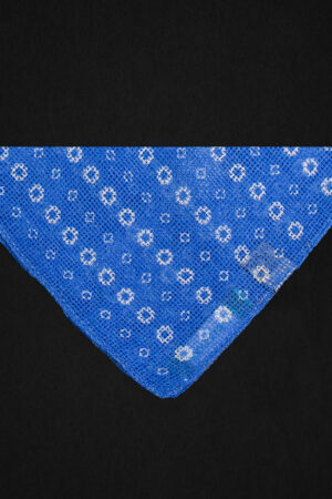 FLORAL BLUE POCKET SQUARE