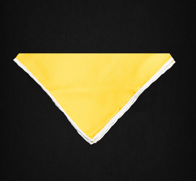 PLAIN YELLOW POCKET SQUARE