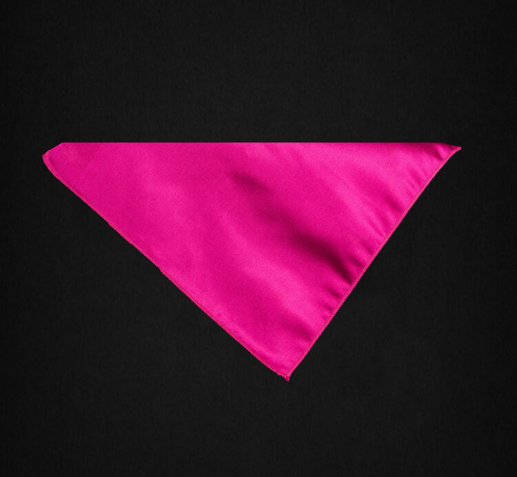 PLAIN PINK POCKET SQUARE