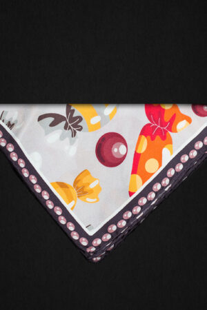 PAINTED CREAM POCKET SQUARE