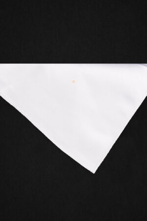 PLAIN WHITE POCKET SQUARE