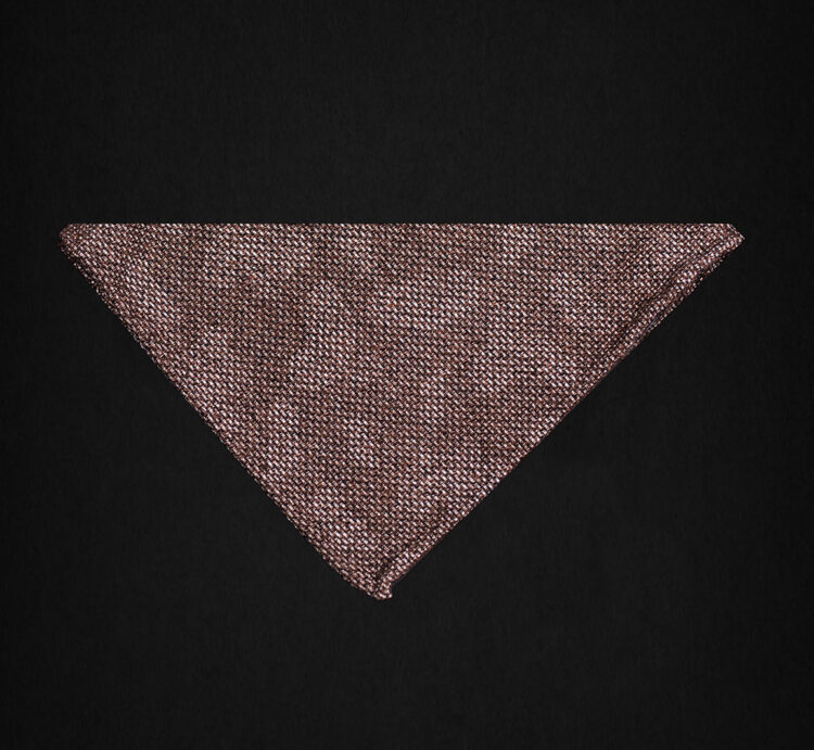 MILITARY BROWN POCKET SQUARE