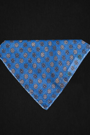 FLORAL LIGHT BLUE POCKET SQUARE