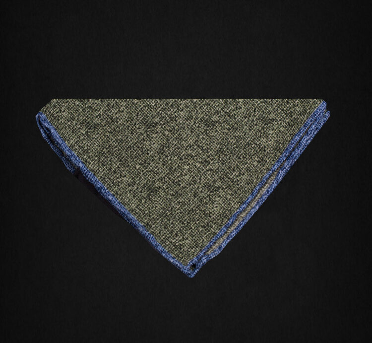 DUSTY DARK GREEN POCKET SQUARE