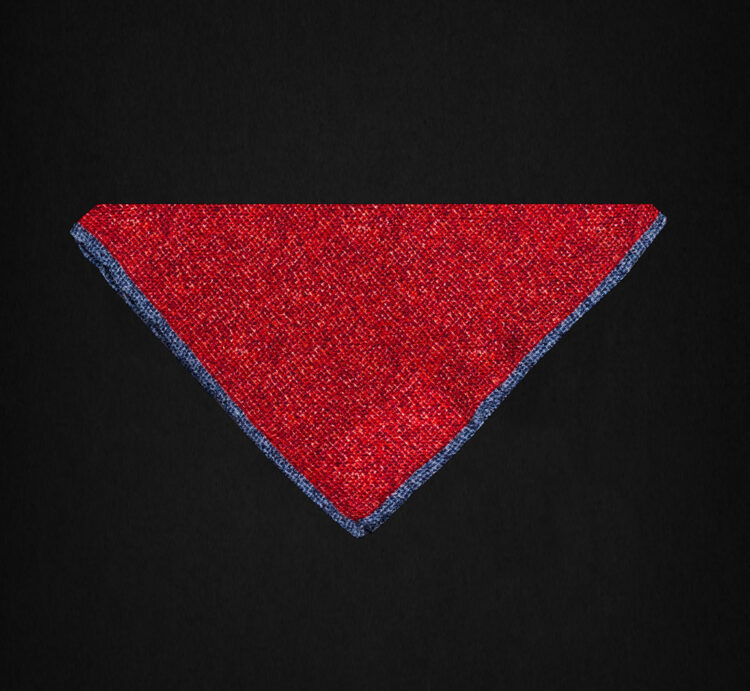 PLAIN DUSTY RED POCKET SQUARE