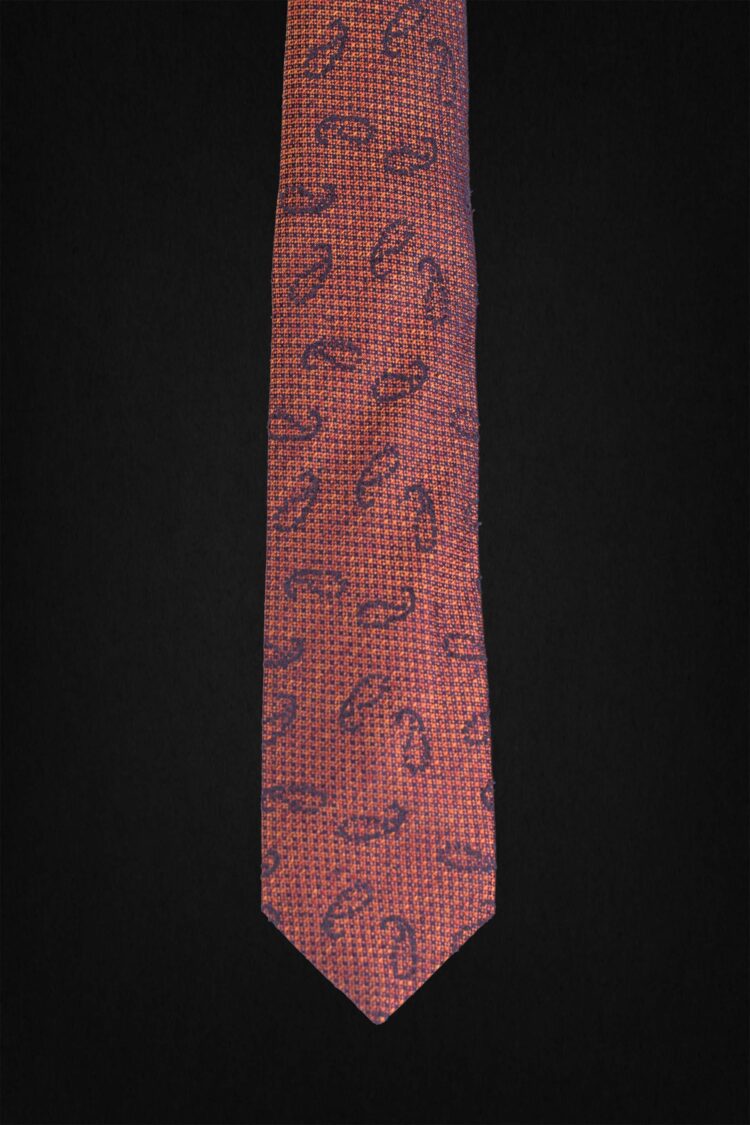 PAISLEY ORANGE TIE