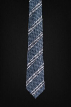 STRIPED BLUE TIE