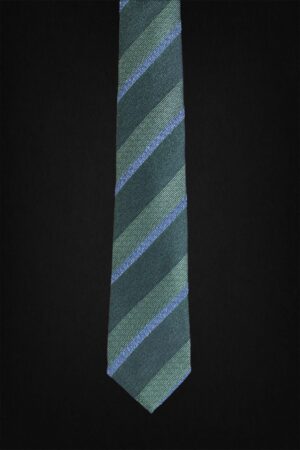 STRIPED GREEN TIE