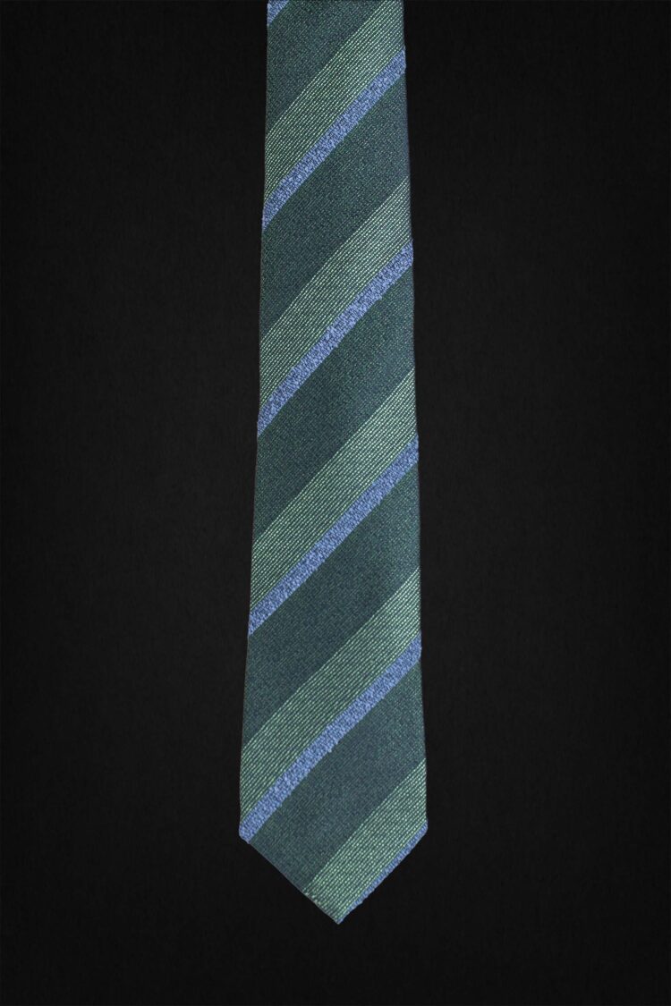 STRIPED GREEN TIE