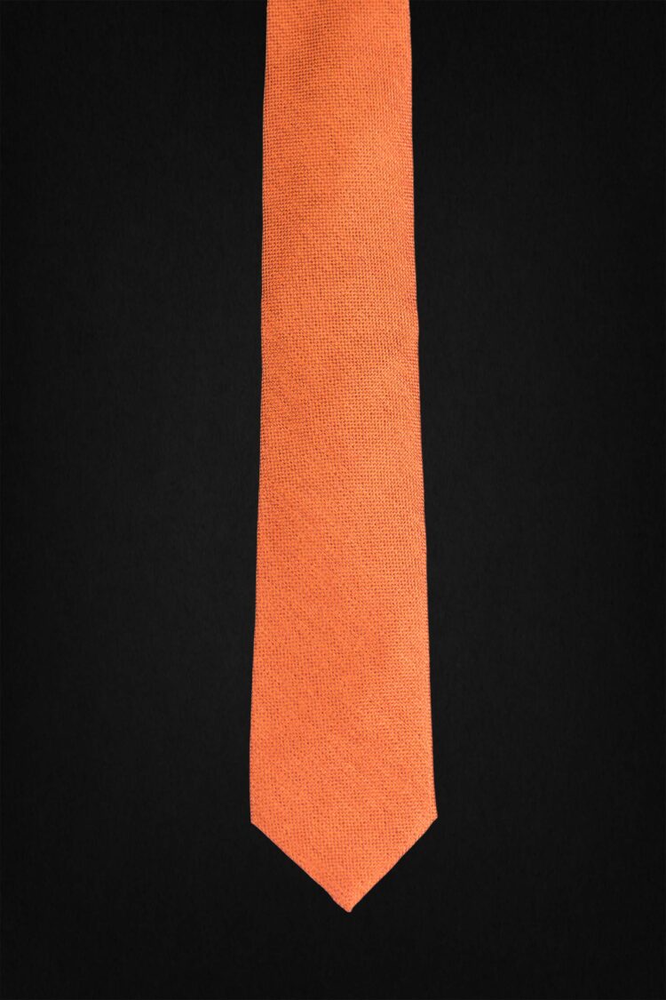 PLAIN ORANGE TIE