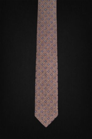 DOTTED BROWN TIE