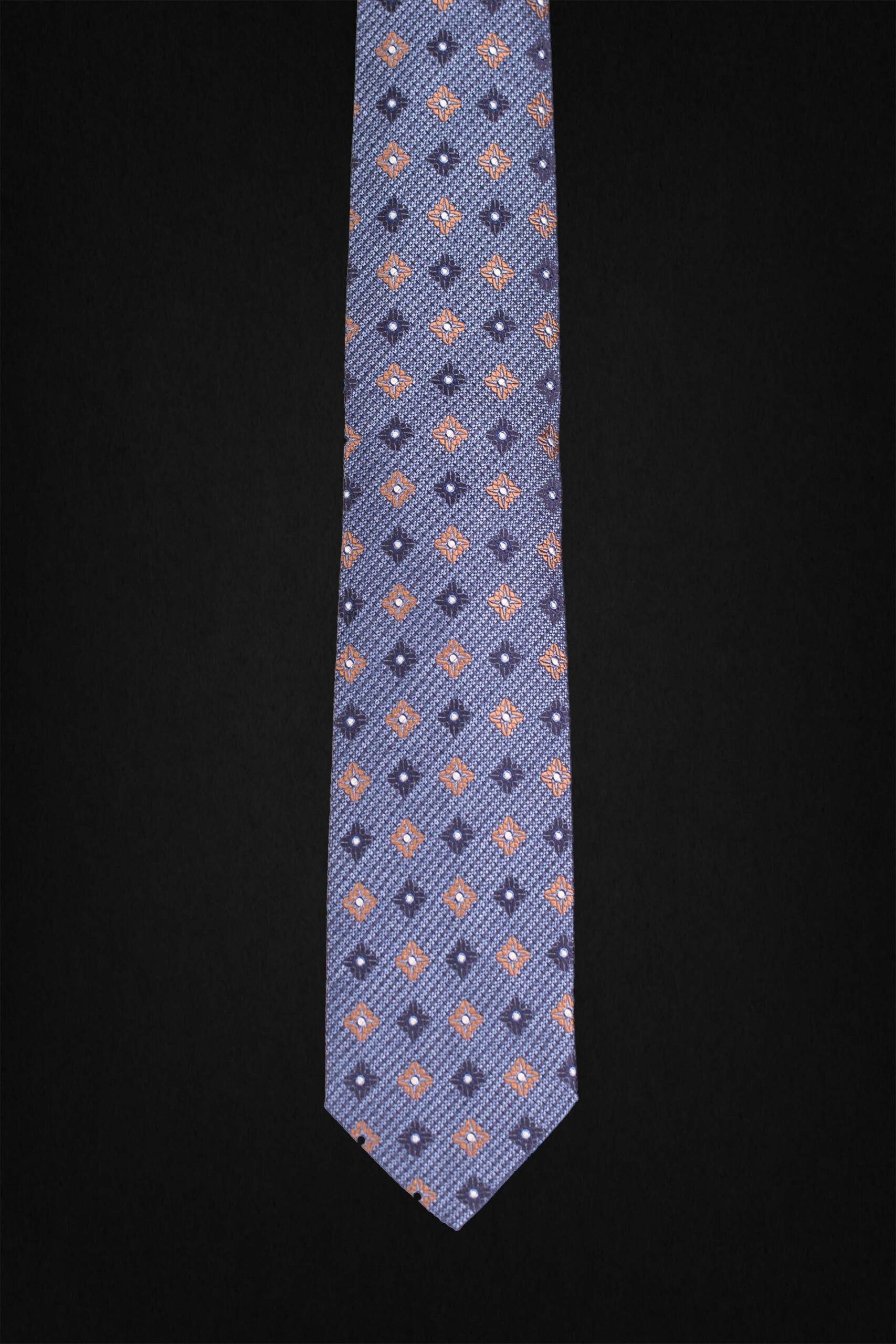 DOTTED-SKYBLUE TIE – ORANGESQUARE