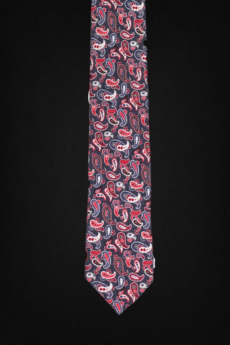 PAISLEY DARK BLUE TIE